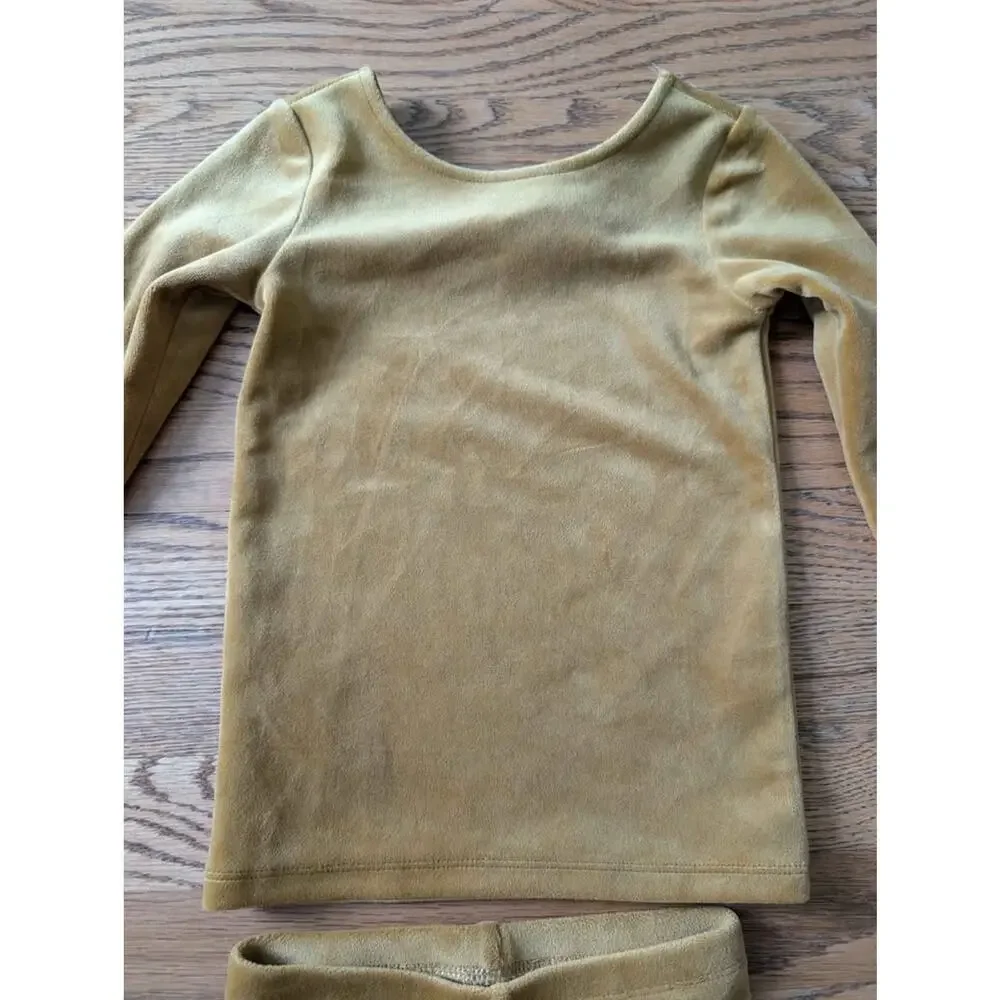 Tea Collection Velour Two-Piece Set Size 4